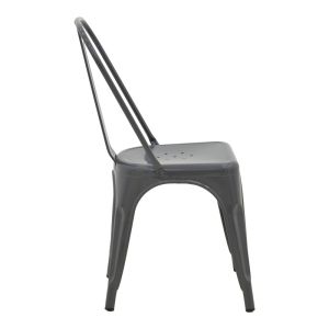 Utopia metal chair in anthracite color 44x44x85cm