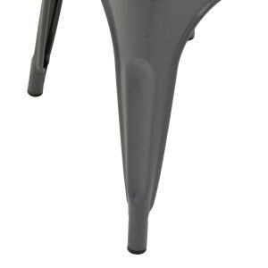 Utopia metal chair in anthracite color 44x44x85cm