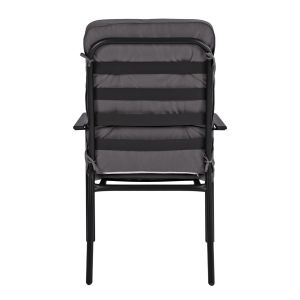 Metal armchair Endika, gray color with cushion 60x71x105cm Hm5680,01