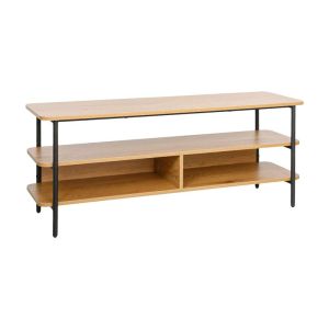 Metal TV cabinet Fl2504 black oak color 120x36x50cm