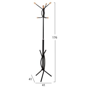 Metal hanger Hm9575,01 black color 41x41x176cm