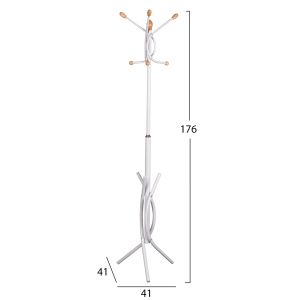 Metal hanger Hm9575,02 white color 41x41x176cm