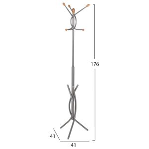 Metal hanger Hm9575,40 silver color 41x41x176cm