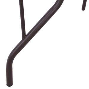 Adam metal table with tempered glass top Hm5020,02110χ60χ71hcm