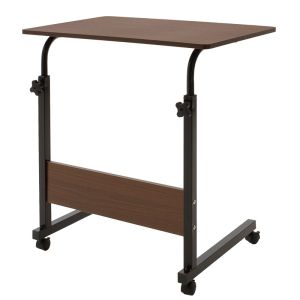 Метална повдигаща се компютърна маса Piper Mdf в цвят орех