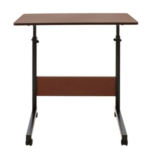 Метална повдигаща се компютърна маса Piper Mdf в цвят орех