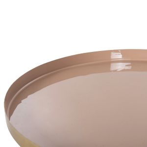 Метална помощ на маса Utri емайл лак корал D35,5x44,5hcm Hm4384,10