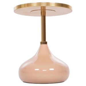 Метална помощ на маса Utri емайл лак корал D35,5x44,5hcm Hm4384,10