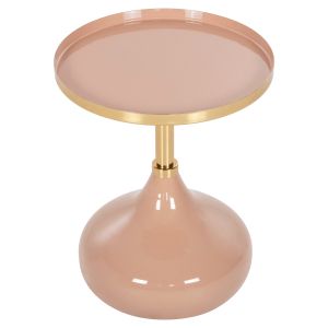 Метална помощ на маса Utri емайл лак корал D35,5x44,5hcm Hm4384,10
