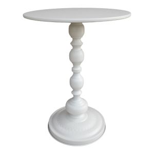 Anesor metal side table in cream shade, L40x52 cm