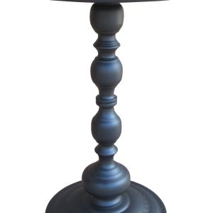Anesor metal side table in black, D40x52 cm