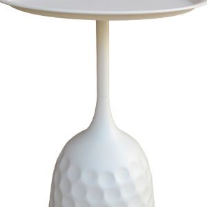 Metal side table Waini in cream shade, dimensions 39x60 cm