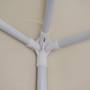 METAL FRAME FOR ARROW - BEIGE FABRIC 3X3M