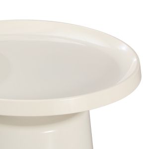 Метална холна маса Ginoze в бял цвят D70x38см