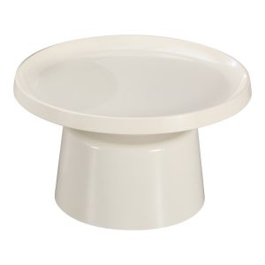 Метална холна маса Ginoze в бял цвят D70x38см