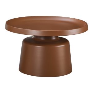 Метална холна маса Ginoze в кафяв цвят D70x42,5 см