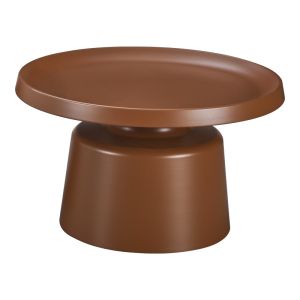 Метална холна маса Ginoze в кафяв цвят D70x42,5 см