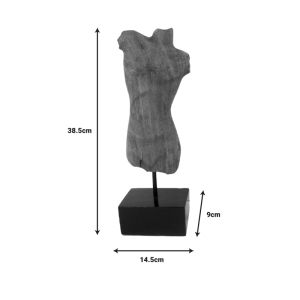 Настолна декорация Body Inart от мангово дърво и метал 14,5x9x38,5cm