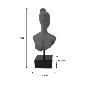 Настолна декорация Lafia I Inart от мангово дърво и метал 17,5x11,5x42cm