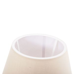 Настолна лампа Conni Hm4710 крем бяла капка-дървена основа Φ23x34hcm.