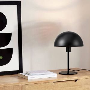 Настолна лампа Desker E27 метал-черна D25x39cm