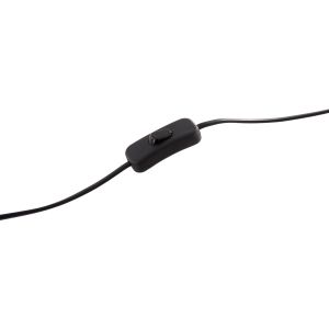 Table lamp Geilo Hm7416.11 metal in black - black Pvc cover Φ25x48.5hcm.