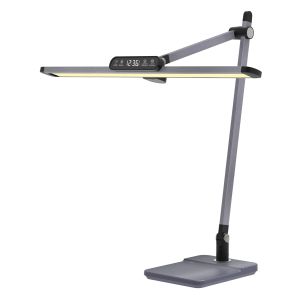 Настолна лампа Led Blain Pro Hm4447.07 Abs основа и алуминиеви рамена в сиво 36.8x81hcm