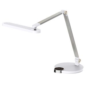 Настолна лампа Led Blain Pro Hm4454.01 Abs основа в бяло-сиви алуминиеви рамена 51.8x40hcm