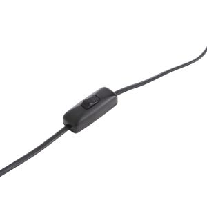 Настолна лампа Lyktur Hm4709 бежова плетена капка-дървена основа Φ15.5x35.5hcm.