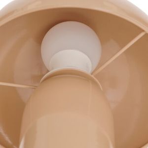 Table lamp Mushi metal in beige color D20x24.5cm