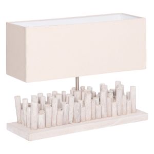 Table lamp Twiggy Hm4426 wood in white 50.5x16.5x40cm.