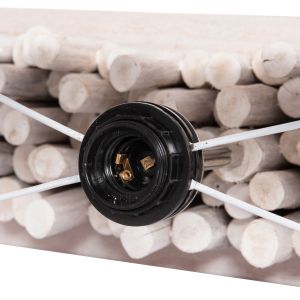 Table lamp Twiggy Hm4426 wood in white 50.5x16.5x40cm.