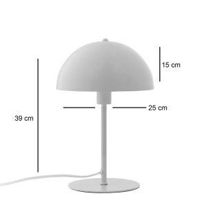 Настолна настолна лампа Desker E27 метал-крем D25x39cm