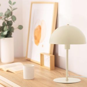 Настолна настолна лампа Desker E27 метал-крем D25x39cm