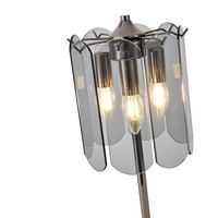 Table lamps metal-glass 3xe14 Max 8w Φ200mm black Arte Illumina Mira
