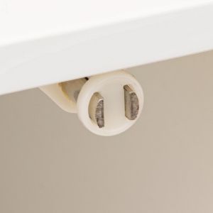 Low wall cabinet Derfen in white-natural color 33x33x80cm
