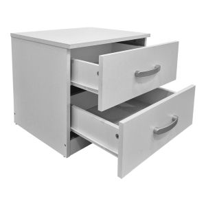 Athos bedside tables in white 48x40x41.5 cm