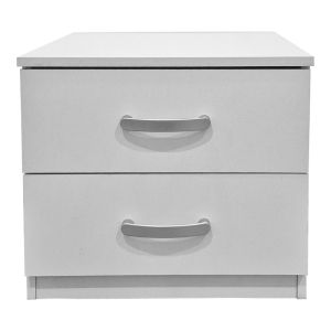 Athos bedside tables in white 48x40x41.5 cm