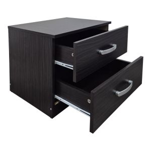 Athos bedside tables in wenge color 48x40x41.5 cm