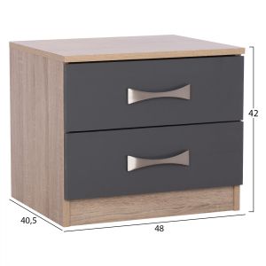 Bedside table Ashlyn 48x40.5x42 Hm2235.04