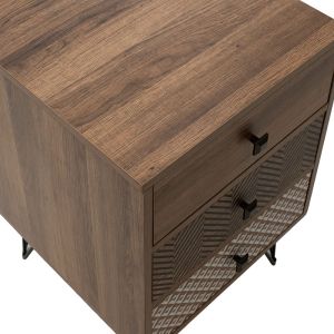 Bedside table Boho-b walnut color 40x40x59cm