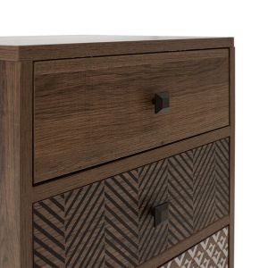 Bedside table Boho-b walnut color 40x40x59cm