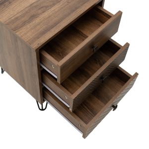 Bedside table Boho-b walnut color 40x40x59cm