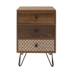 Bedside table Boho-b walnut color 40x40x59cm