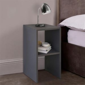 Deseo bedside table in anthracite 30x30x60cm