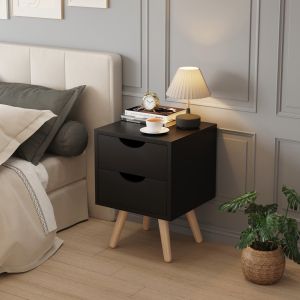 Нощно шкафче Dinkl, Hm2472,02, меламин-2 чекмеджета, винен, 29,7x29,7x45hcm