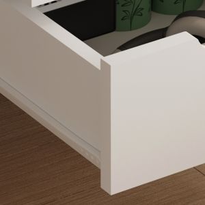 Нощно шкафче Dinkl, Hm2472,03, меламин-2 чекмеджета, бяло, 29,7x29,7x45hcm