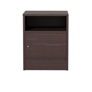 Нощно шкафче Foly с една врата цвят орех 40x40x50cм