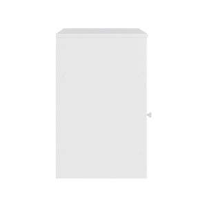 Foly bedside table with cabinet in white 40x40x50cm