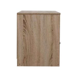 Foly bedside table with cabinet in sonoma-anthracite color 40x40x50cm